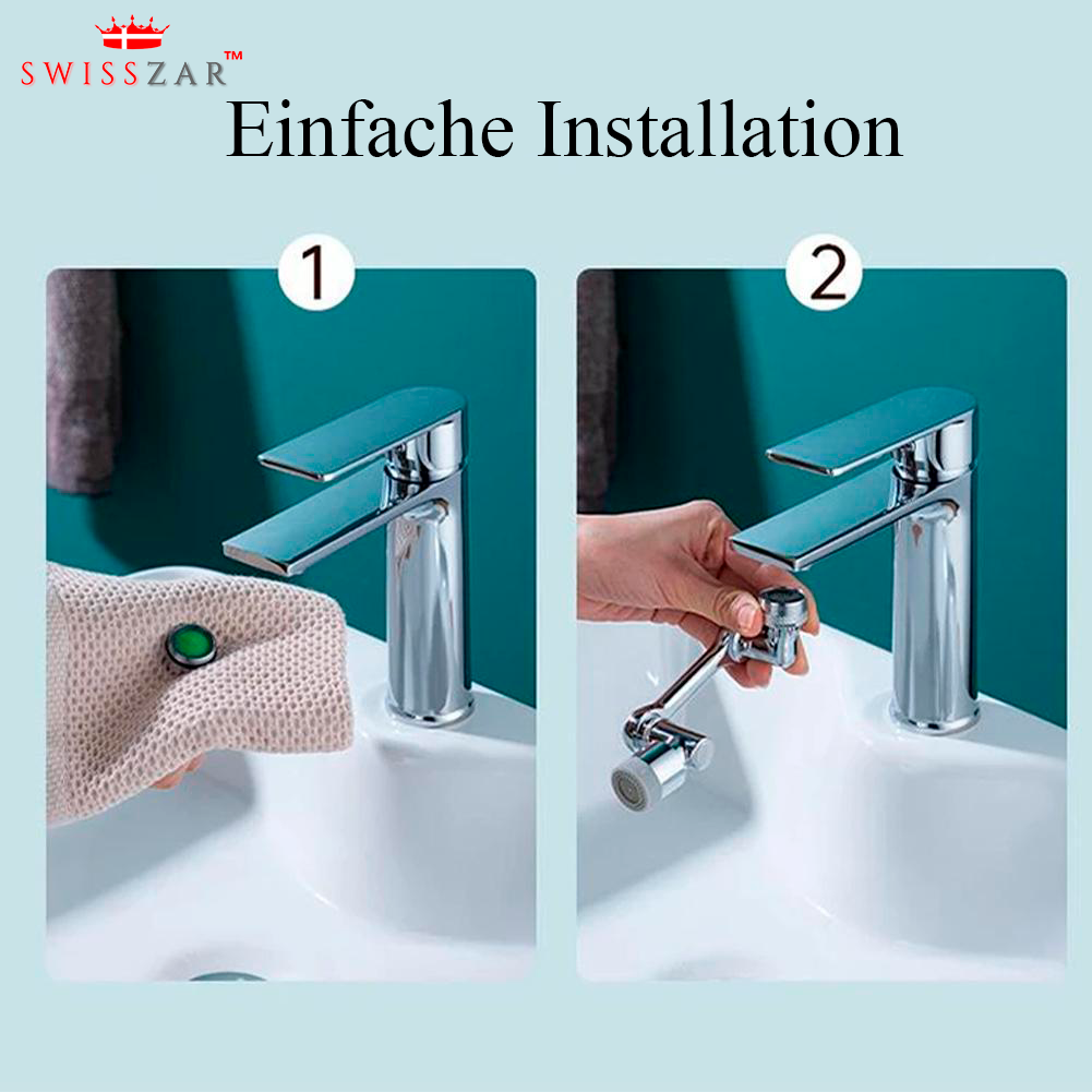 SwissZar™- Universal Schwenkbar Spritzwassergeschützte Dusche - SwissZar™